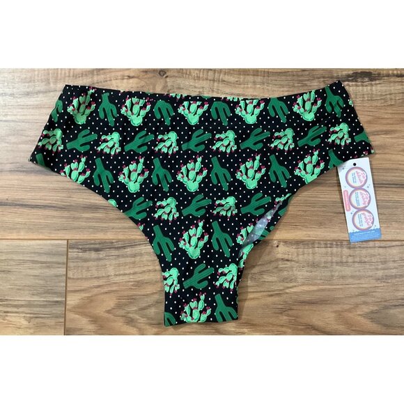 NWT Cheek Boss Green Black Cactus  Cheekie   Size: Large - Picture 1 of 5